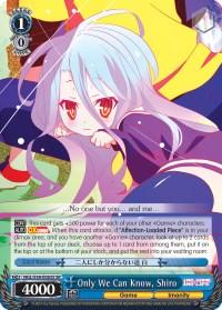 Only We Can Know, Shiro (NGL/S58-E083S SR) [No Game No Life] - POKÉ JEUX