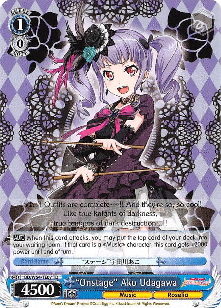 "Onstage" Ako Udagawa (BD/W54-TE07 TD) [BanG Dream! Girls Band Party!] - POKÉ JEUX