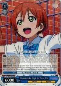 Otonokizaka High 1st Year, Rin (LL/W24-E076 RR) [Love Live!] - POKÉ JEUX