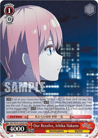 Our Resolve, Ichika Nakano (5HY/W101-E062S SR) [The Quintessential Quintuplets Movie] - POKÉ JEUX