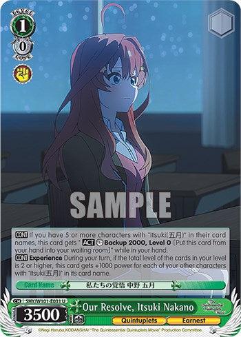 Our Resolve, Itsuki Nakano (5HY/W101-E031 U) [The Quintessential Quintuplets Movie] - POKÉ JEUX