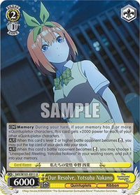 Our Resolve, Yotsuba Nakano (5HY/W101-E011 U) [The Quintessential Quintuplets Movie] - POKÉ JEUX