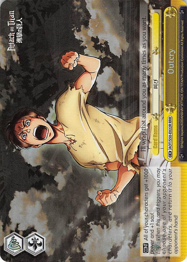 Outcry (AOT/S50-E022R RRR) [Attack on Titan Vol. 2] - POKÉ JEUX