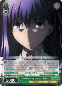 Overflowing Words, Sakura (FS/S77-E035 C) [Fate/Stay Night [Heaven's Feel] Vol.2] - POKÉ JEUX