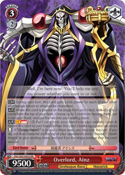 Overlord, Ainz (OVL/S62-E053 RR) [Nazarick: Tomb of the Undead] - POKÉ JEUX
