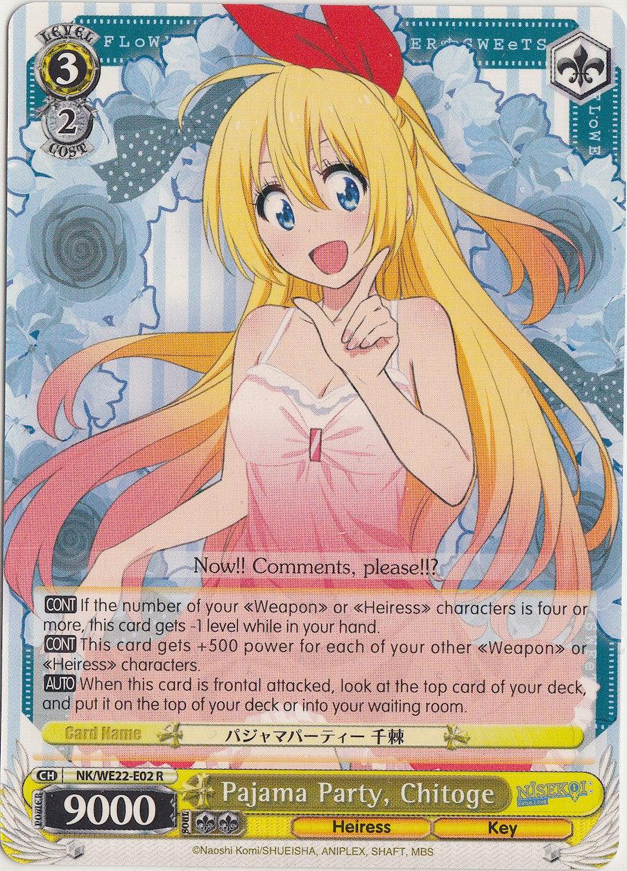 Pajama Party, Chitoge (NK/WE22-E02) [NISEKOI Extra Booster] - POKÉ JEUX