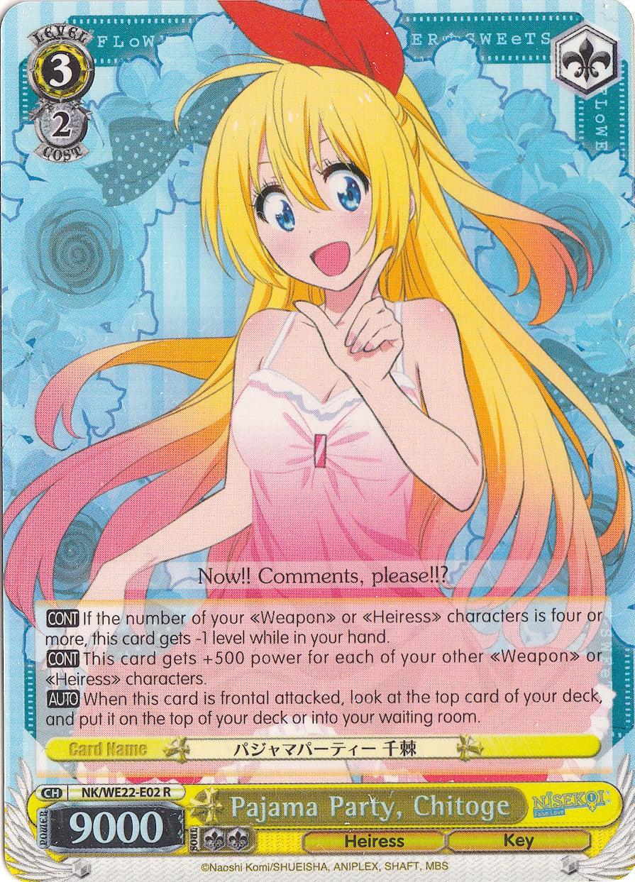 Pajama Party, Chitoge (NK/WE22-E02) (Parallel Foil) [NISEKOI Extra Booster] - POKÉ JEUX