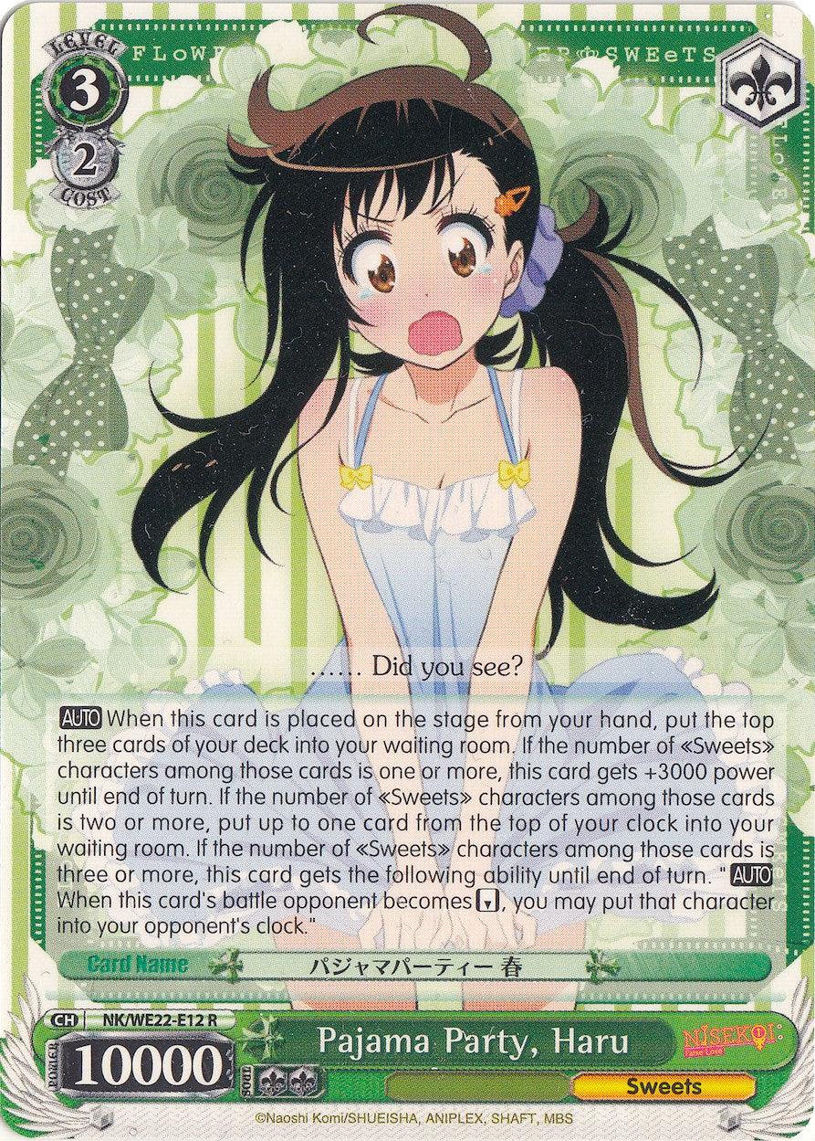 Pajama Party, Haru (NK/WE22-E12) [NISEKOI Extra Booster] - POKÉ JEUX