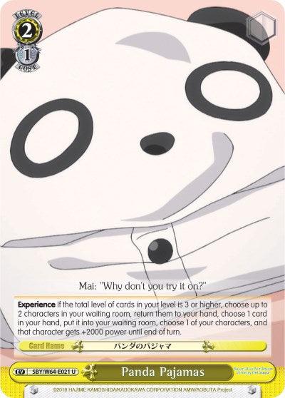 Panda Pajamas (SBY/W64-E021 U) [Rascal Does Not Dream of Bunny Girl Senpai] - POKÉ JEUX