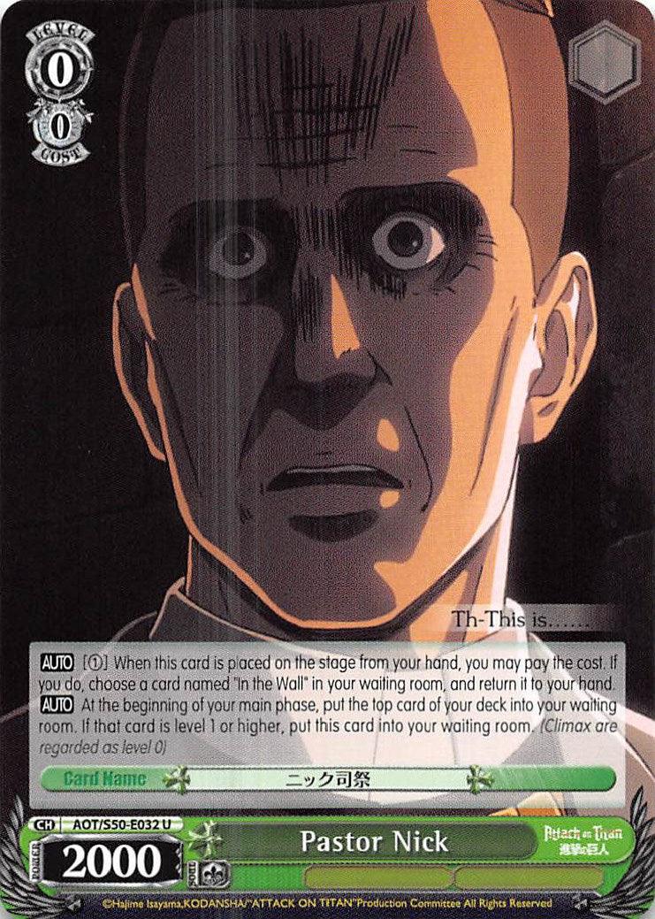 Pastor Nick (AOT/S50-E032 U) [Attack on Titan Vol. 2] - POKÉ JEUX