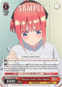 Patissier Outfit, Nino Nakano (5HY/W90-E066 C) [The Quintessential Quintuplets 2] - POKÉ JEUX