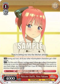 Patissier Outfit, Nino Nakano (5HY/W90-E066S SR) [The Quintessential Quintuplets 2] - POKÉ JEUX