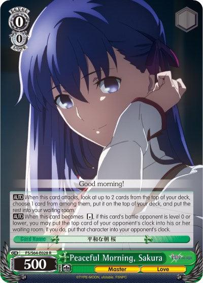 Peaceful Morning, Sakura (FS/S64-E028 R) [Fate/Stay Night [Heaven's Feel]] - POKÉ JEUX
