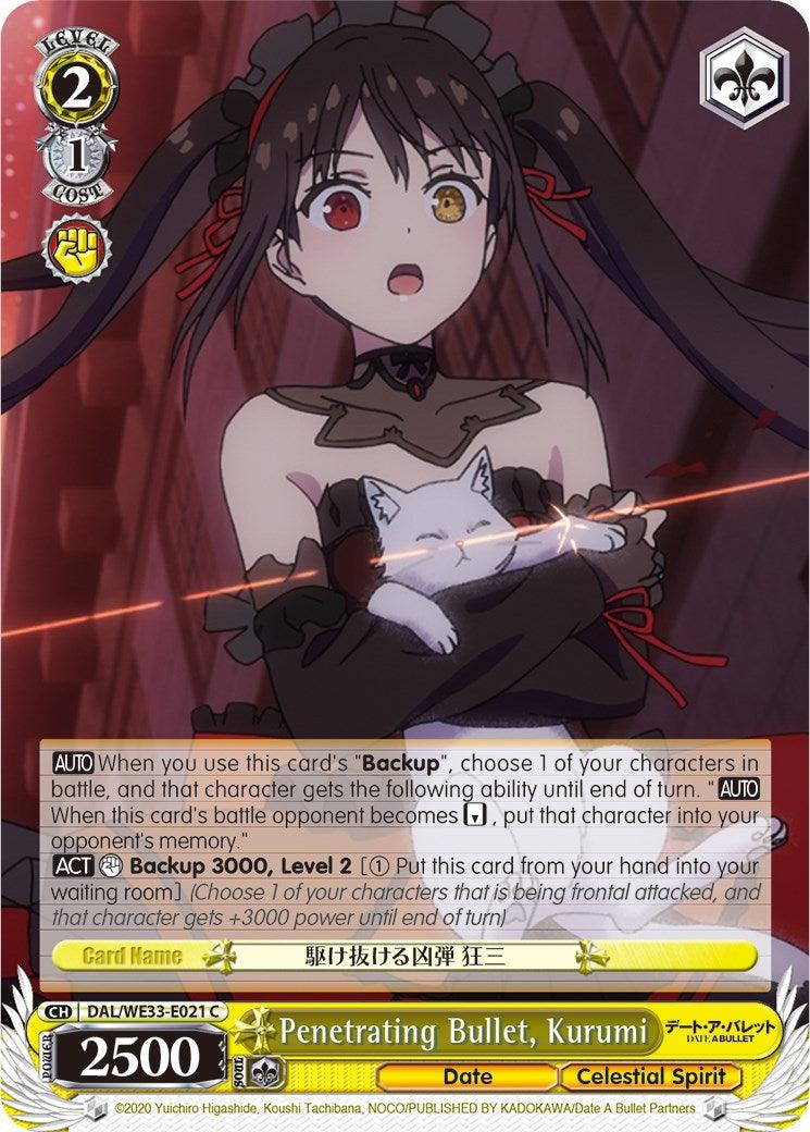Penetrating Bullet, Kurumi (DAL/WE33-E021 C) (Parallel Foil) [Date A Bullet] - POKÉ JEUX