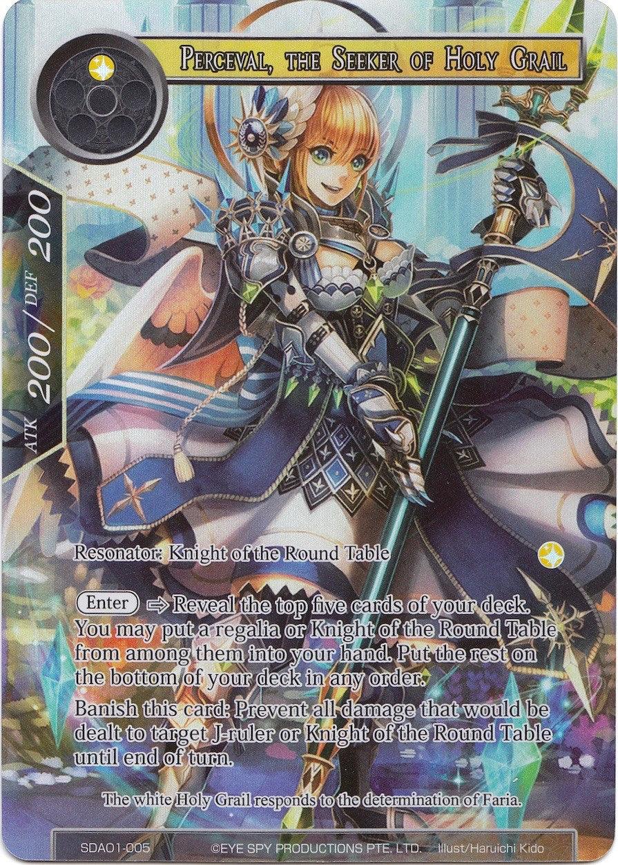 Perceval, the Seeker of Holy Grail (Full Art) (SDAO1-005) [Alice Origin Starter Deck] - POKÉ JEUX