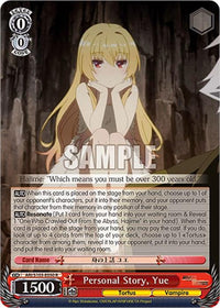 Personal Story, Yue (ARI/S103-E050 R) [Arifureta: From Commonplace to World's Strongest] - POKÉ JEUX