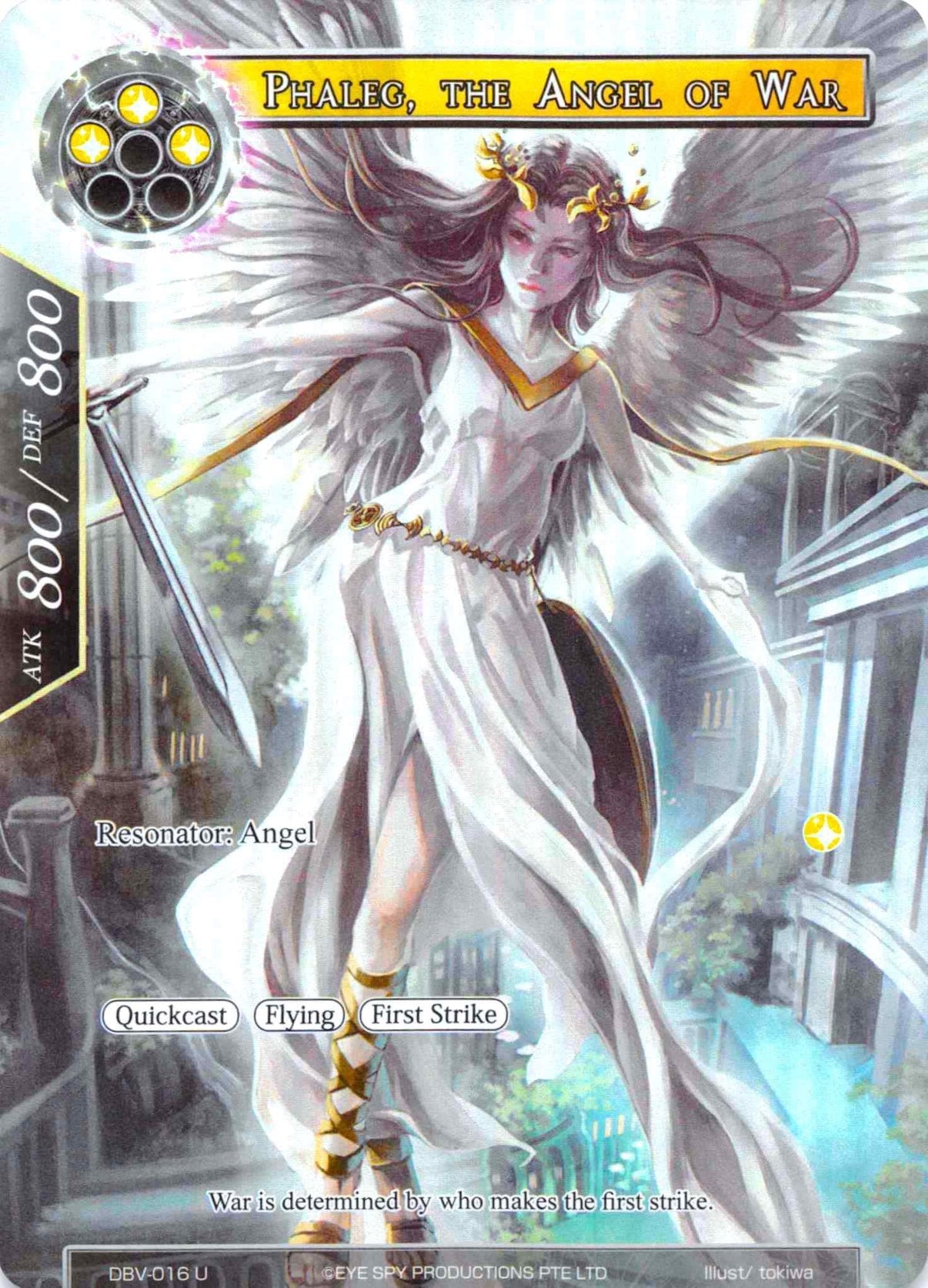 Phaleg, the Angel of War (Full Art) (DBV-016) [The Decisive Battle of Valhalla] - POKÉ JEUX