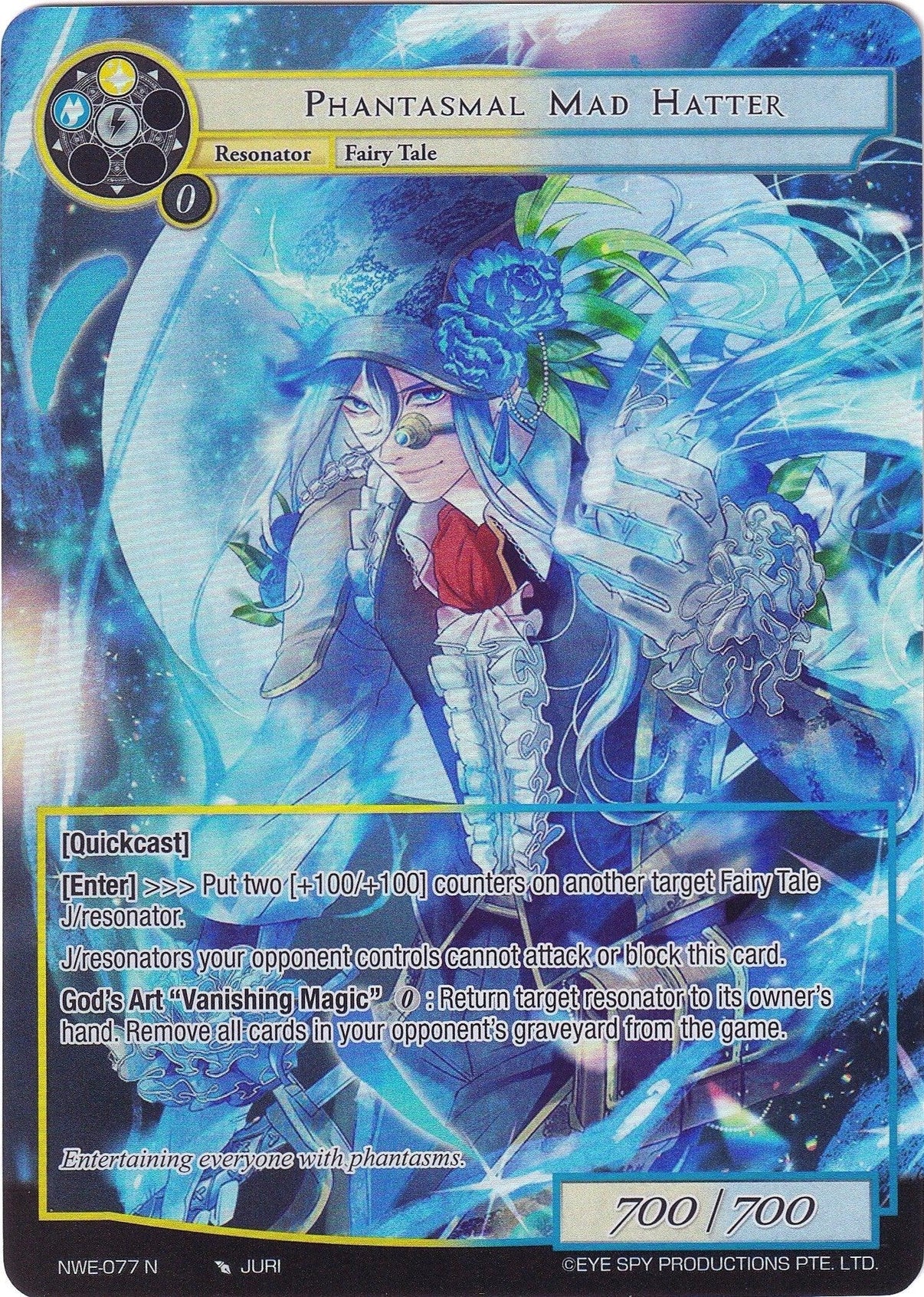Phantasmal Mad Hatter (Full Art) (NWE-077 N) [A New World Emerges] - POKÉ JEUX