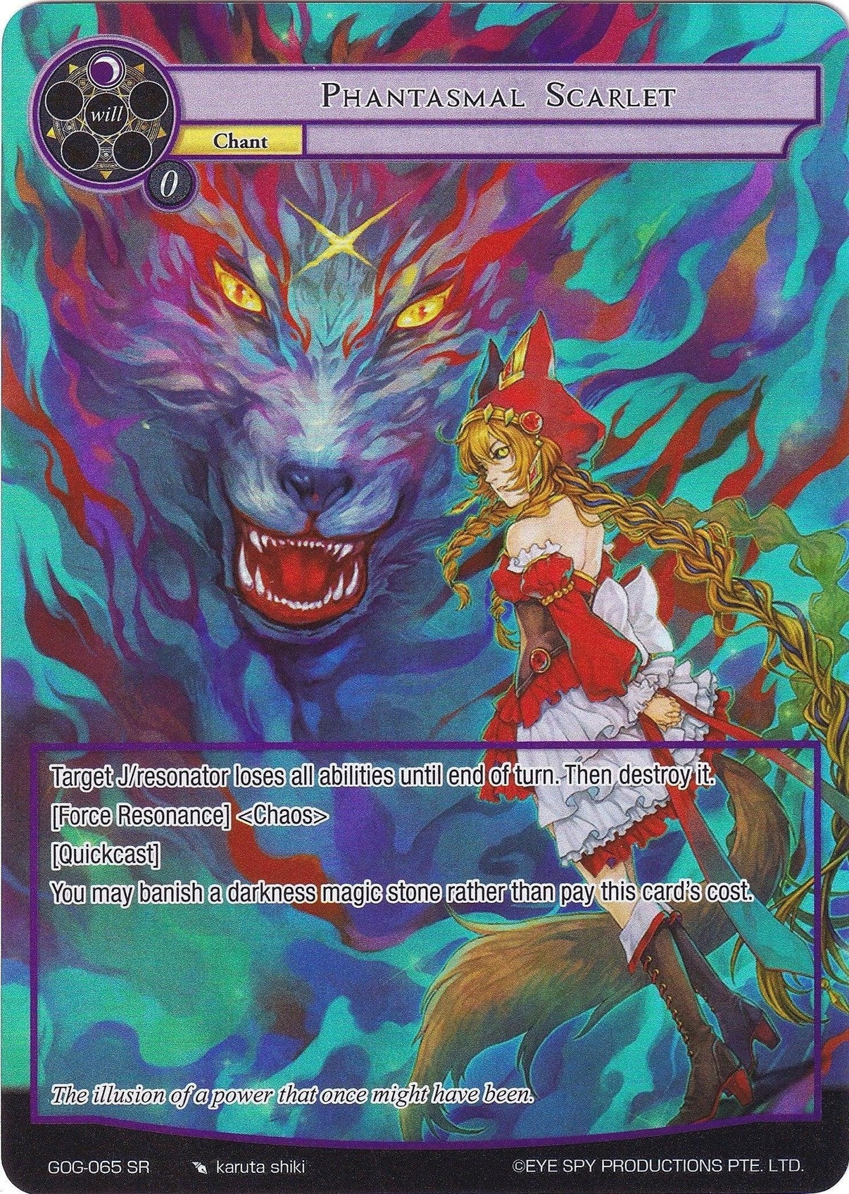 Phantasmal Scarlet (Full Art) (GOG-065) [Game of Gods] - POKÉ JEUX