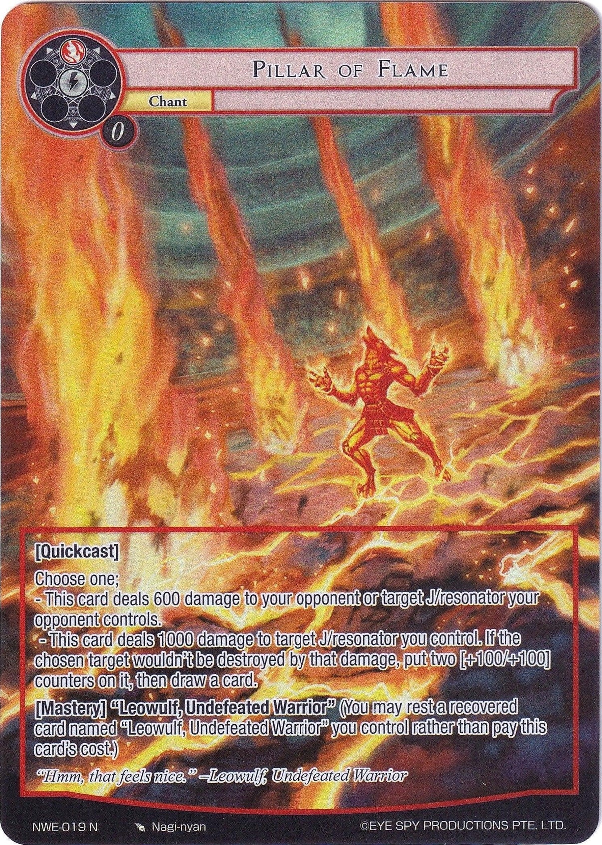 Pillar of Flame (Full Art) (NWE-019 N) [A New World Emerges] - POKÉ JEUX