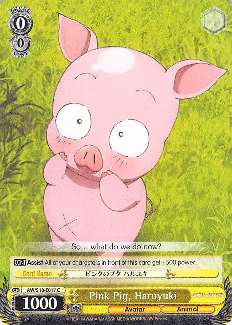 Pink Pig, Haruyuki (AW/S18-E017 C) [Accel World] - POKÉ JEUX