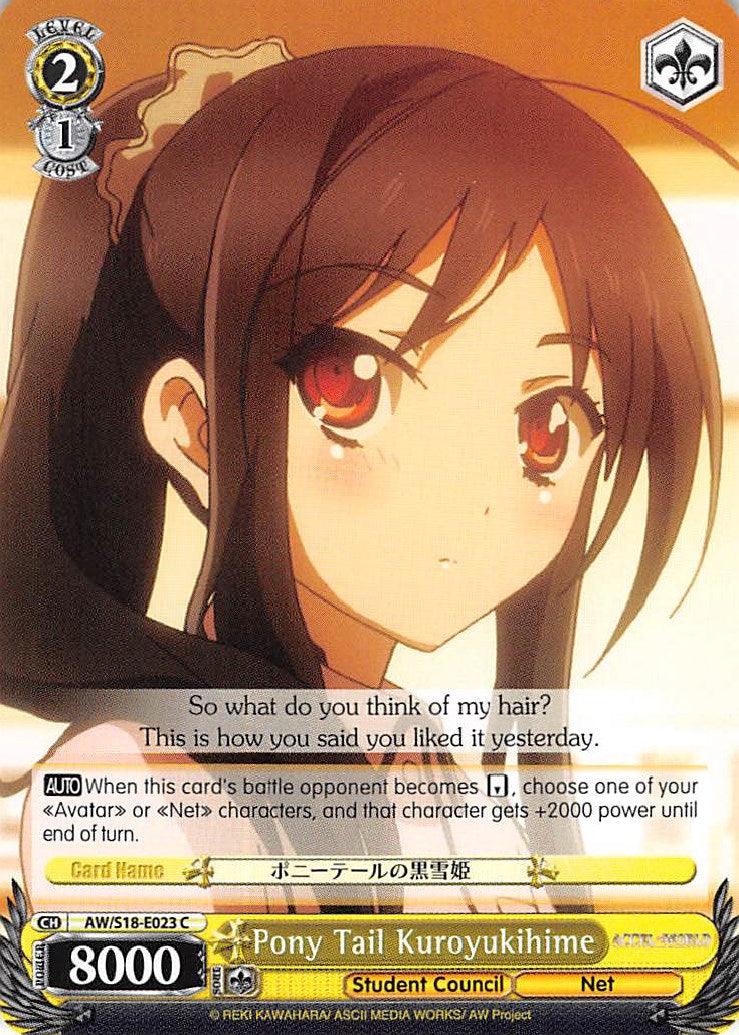 Pony Tail Kuroyukihime (AW/S18-E023 C) [Accel World] - POKÉ JEUX