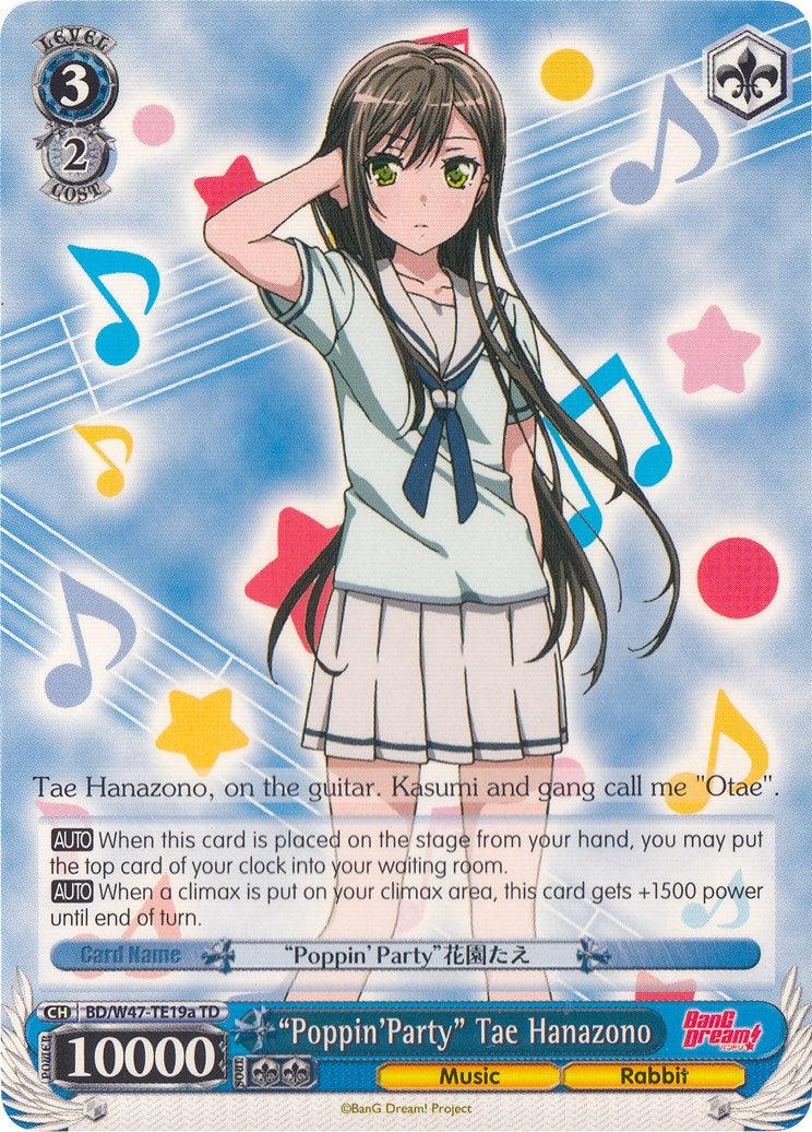 "Poppin'Party" Tae Hanazono (BD/W47-TE19a TD) [BanG Dream!] - POKÉ JEUX