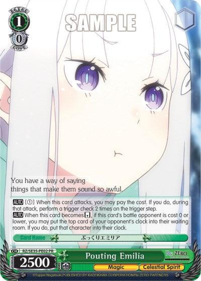 Pouting Emilia (RZ/SE35-PE02 PR) (Promo) [Re:ZERO: The Frozen Bond] - POKÉ JEUX