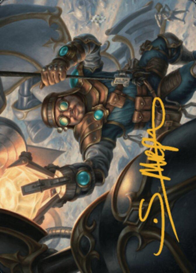 Powerstone Engineer Art Card (Gold-Stamped Signature) [The Brothers' War Art Series] - POKÉ JEUX