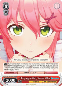 Praying to God, Sakura Miko (HOL/W91-TE012R RRR) [hololive production] - POKÉ JEUX