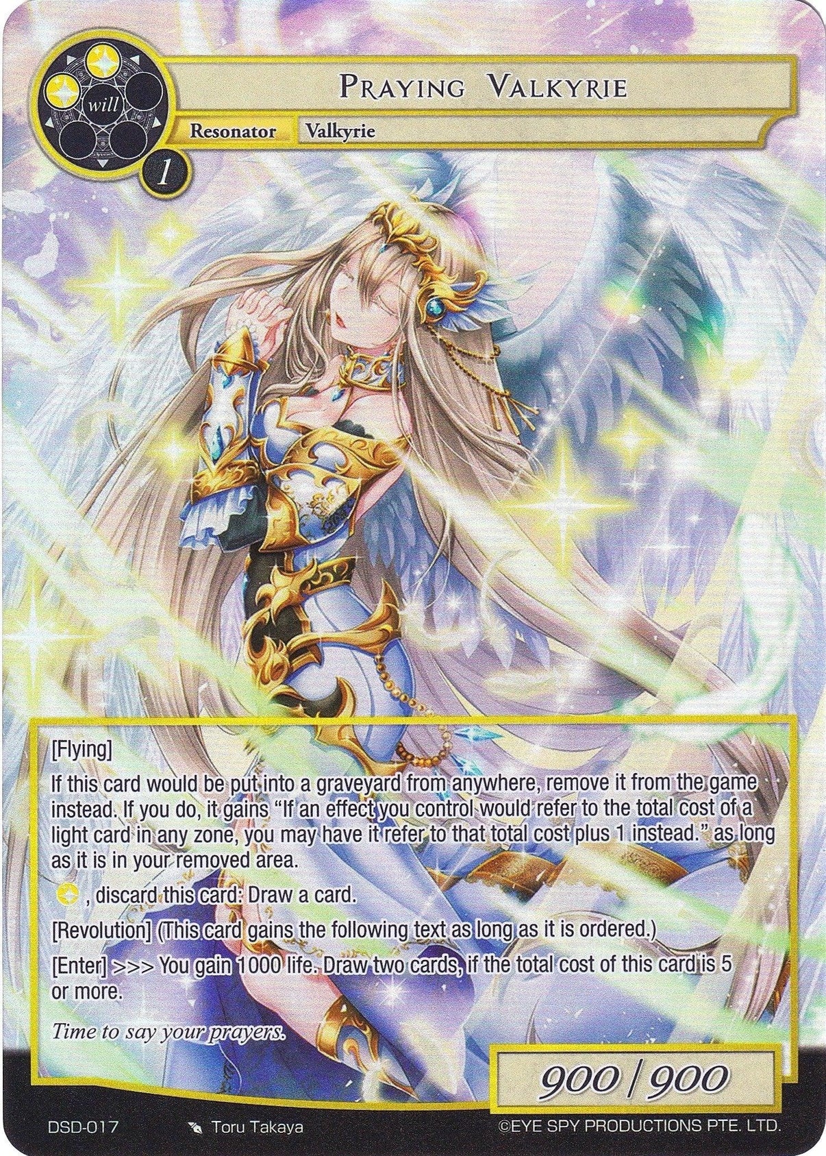 Praying Valkyrie (Full Art) (DSD-017) [Starter Deck: Villains] - POKÉ JEUX