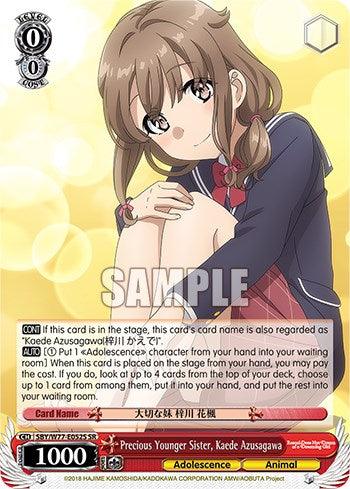 Precious Younger Sister, Kaede Azusagawa (Foil) [Rascal Does Not Dream of a Dreaming Girl] - POKÉ JEUX