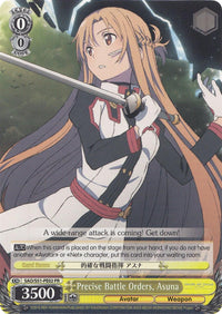 Precise Battle Orders, Asuna (SAO/S51-PE02 PR) (Promo) [Sword Art Online The Movie: -Ordinal Scale-] - POKÉ JEUX