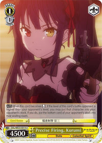Precise Firing, Kurumi (DAL/WE33-E014 U) (Parallel Foil) [Date A Bullet] - POKÉ JEUX
