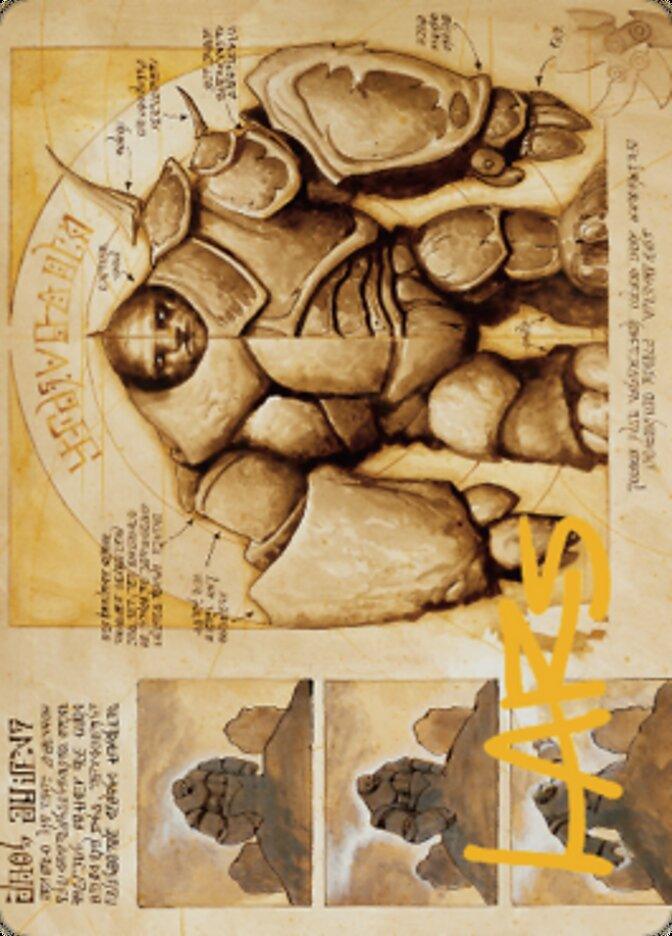 Precursor Golem Art Card (Gold-Stamped Signature) [The Brothers' War Art Series] - POKÉ JEUX