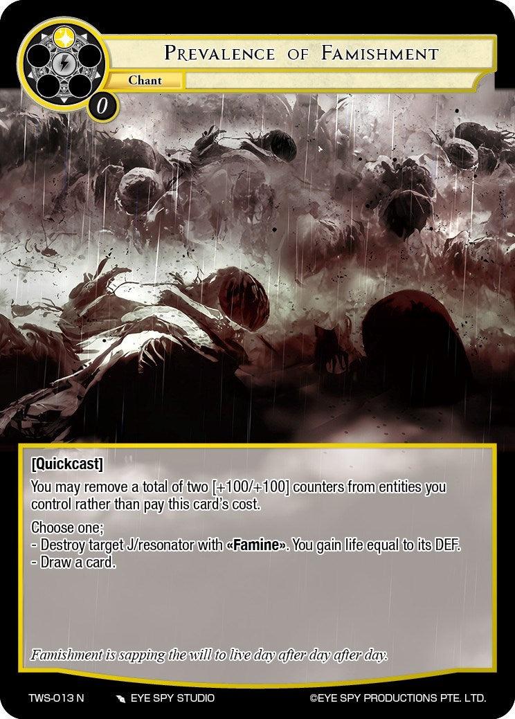 Prevalence of Famishment (TWS-013 N) [The War of the Suns] - POKÉ JEUX