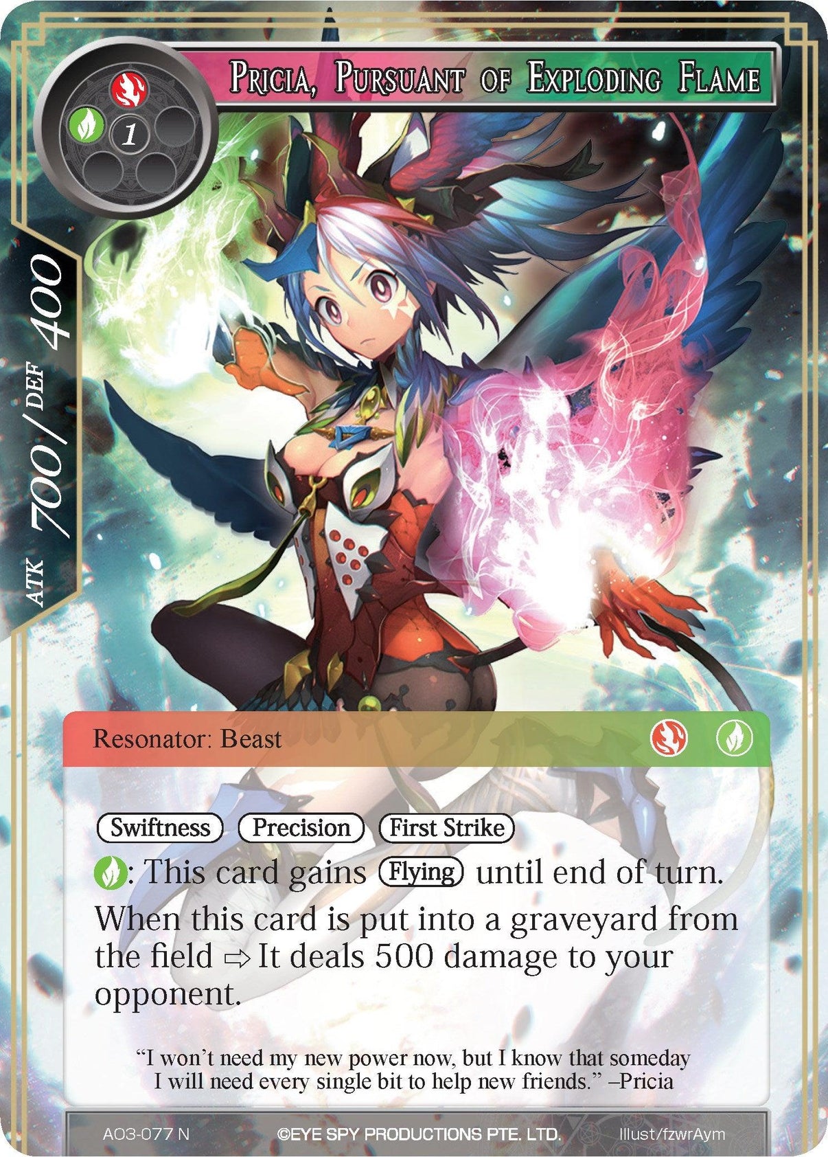 Pricia, Pursuant of Exploding Flame (AO3-077) [Alice Origin III] - POKÉ JEUX