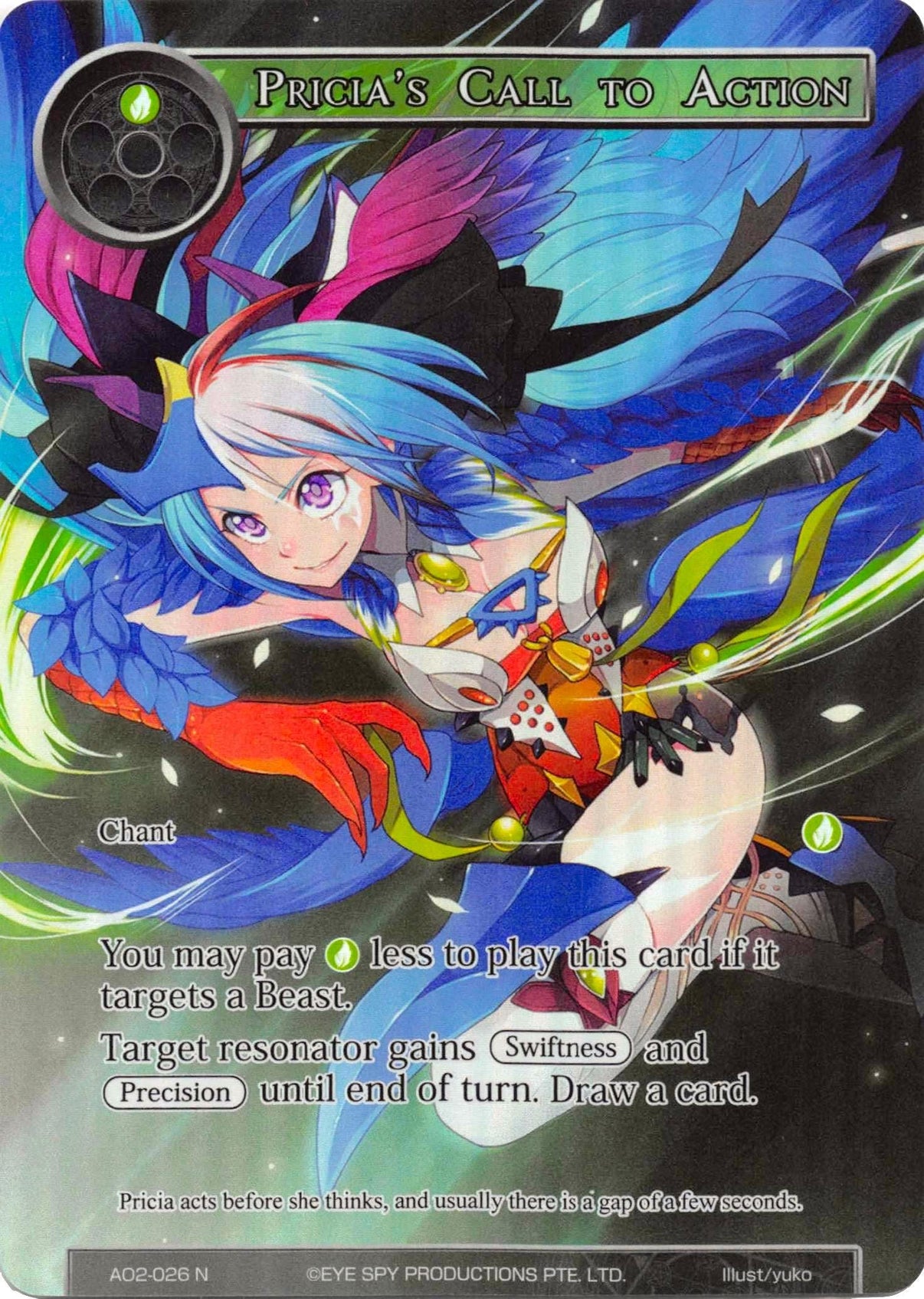 Pricia's Call to Action (Full Art) (AO2-026) [Alice Origin II] - POKÉ JEUX