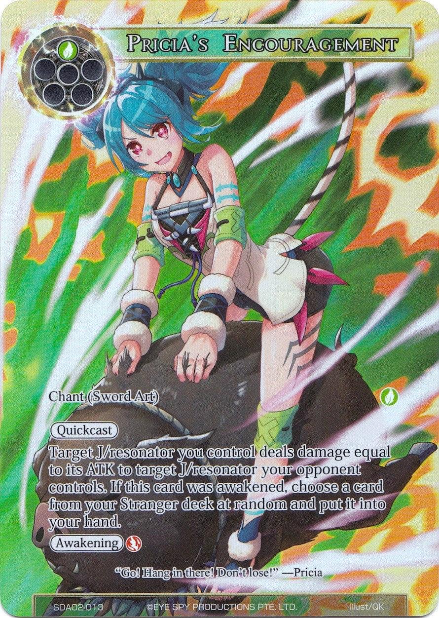 Pricia's Encouragement (Full Art) (SDAO2-013) [Alice Origin II Starter Deck] - POKÉ JEUX