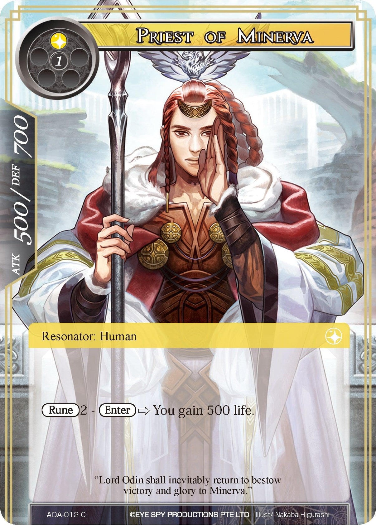 Priest of Minerva (AOA-012) [Awakening of the Ancients] - POKÉ JEUX