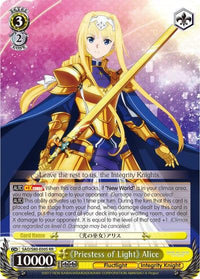 Priestess of Light Alice (SAO/S80-E005 RR) [Sword Art Online -Alicization- Vol.2] - POKÉ JEUX