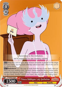 Princess Bubblegum: Lady Quietbottom (AT/WX02-046 R) [Adventure Time] - POKÉ JEUX