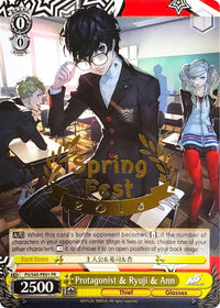 Protagonist & Ryuji & Ann (P5/S45-PE01 PR) (Spring Fest 2018) (Promo) [Persona 5] - POKÉ JEUX