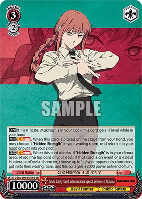 Public Safety Devil Extermination Special Division 4, Makima (CSM/S96-E055S SR) [Chainsaw Man] - POKÉ JEUX