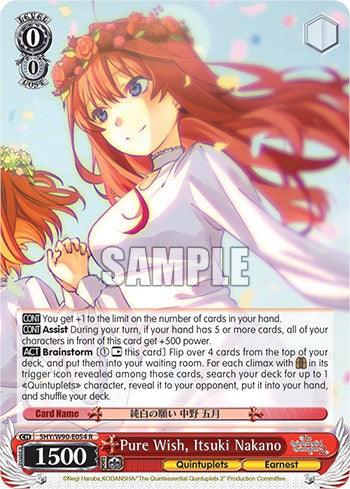 Pure Wish, Itsuki Nakano (5HY/W90-E054 R) [The Quintessential Quintuplets 2] - POKÉ JEUX