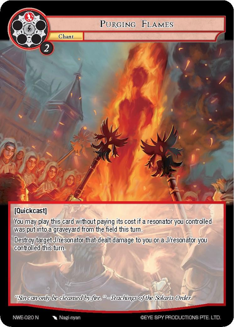 Purging Flames (NWE-020 N) [A New World Emerges] - POKÉ JEUX