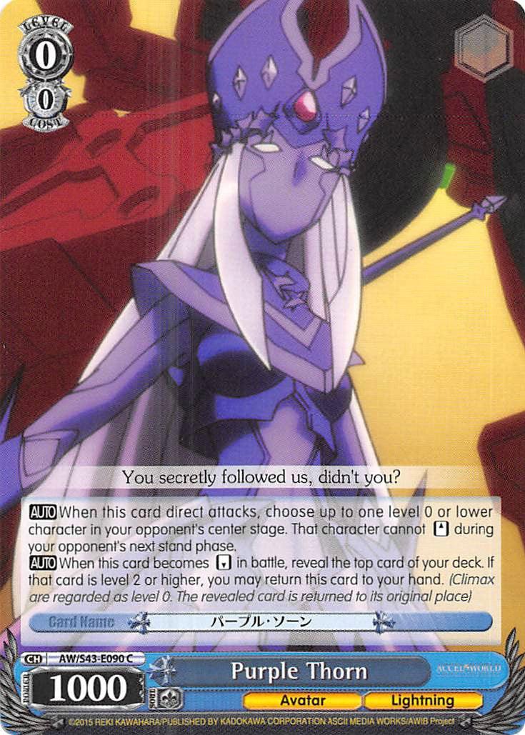 Purple Thorn (AW/S43-E090 C) [Accel World -Infinite Burst-] - POKÉ JEUX