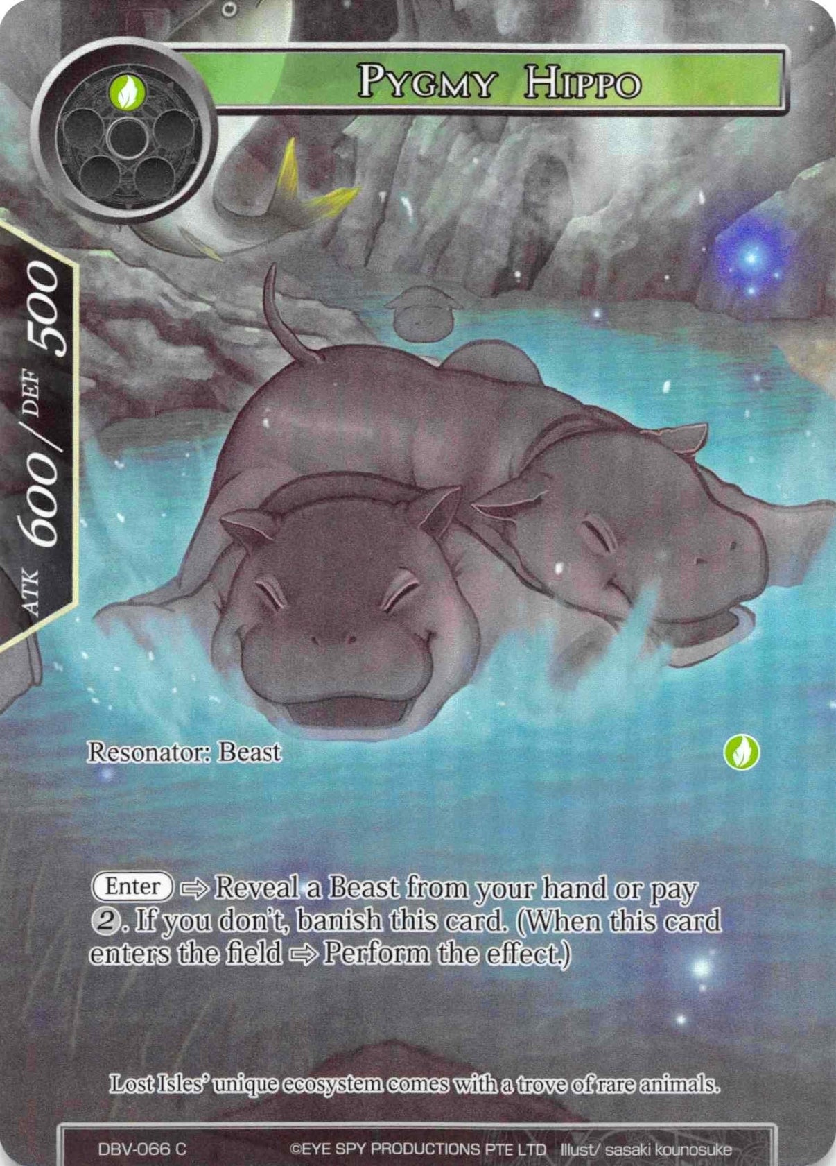 Pygmy Hippo (Full Art) (DBV-066) [The Decisive Battle of Valhalla] - POKÉ JEUX