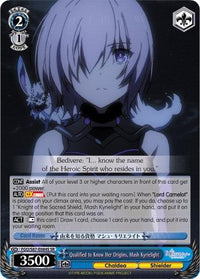 Qualified to Know Her Origins, Mash Kyrielight (FGO/S87-E084S SR) [Fate/Grand Order THE MOVIE Divine Realm of the Round Table: Camelot] - POKÉ JEUX
