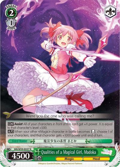 Qualities of a Magical Girl, Madoka (MR/W59-E037 R) [Magia Record: Puella Magi Madoka Magica [Side Story] (Mobile)] - POKÉ JEUX